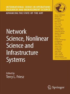 cover image of Network Science, Nonlinear Science and Infrastructure Systems